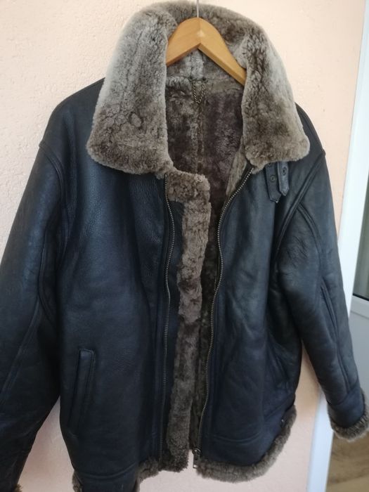 Geaca piele și blana Aviator Baxter M-L bărbați