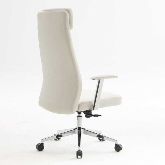 Стол, BF8800, Черен, Бял, Изкуствена кожа, 63х75х121см.