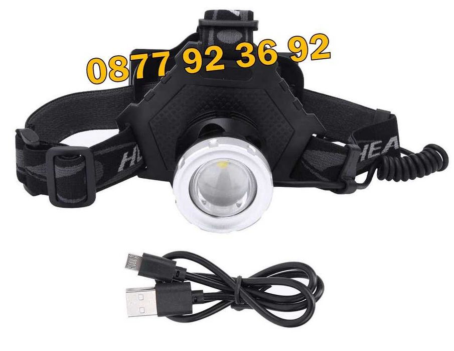 ПРОМОЦИЯ! LED челник, фенер за глава, прожектор, модел: P70