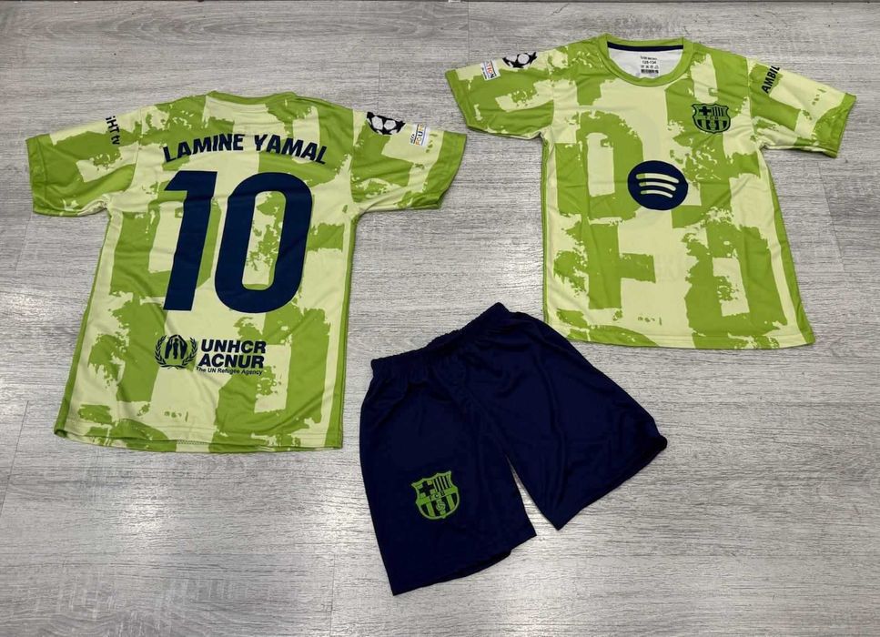 Ламин Ямал  детски екипи в 6 цвята титулярни и резервни Барселона ново