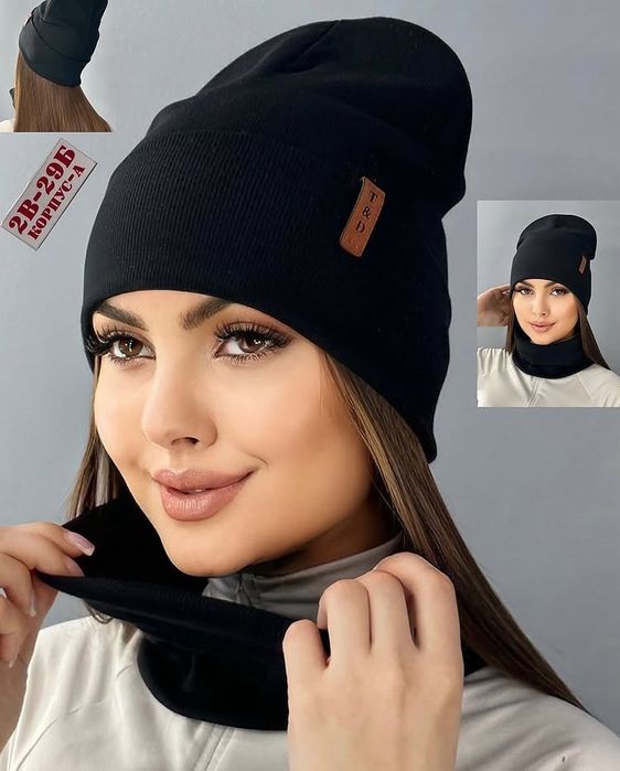 Копмлект шапка снуд весна