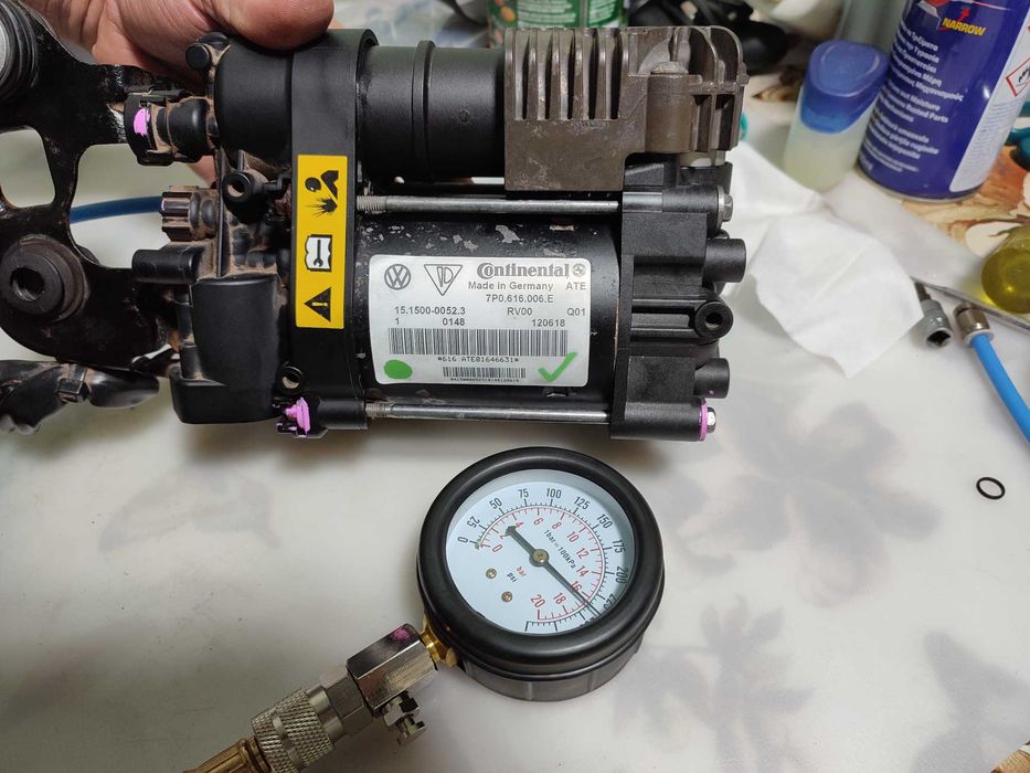 Compresor perne VW Touareg 7P Cayenne 958 Macan Panamera - Reparatii