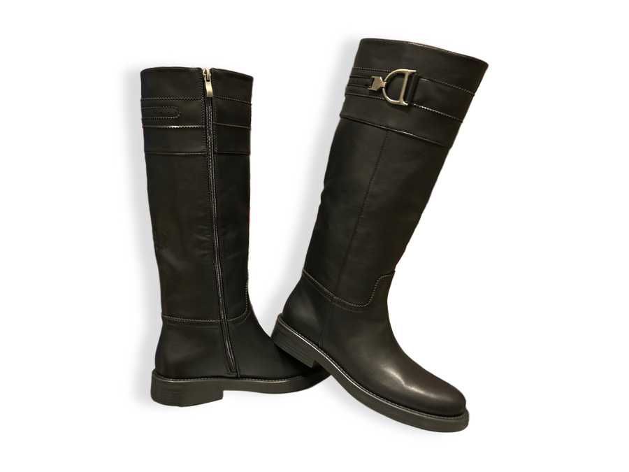 Дамски високи ботуши  в черно-ПРОМОЦИЯ