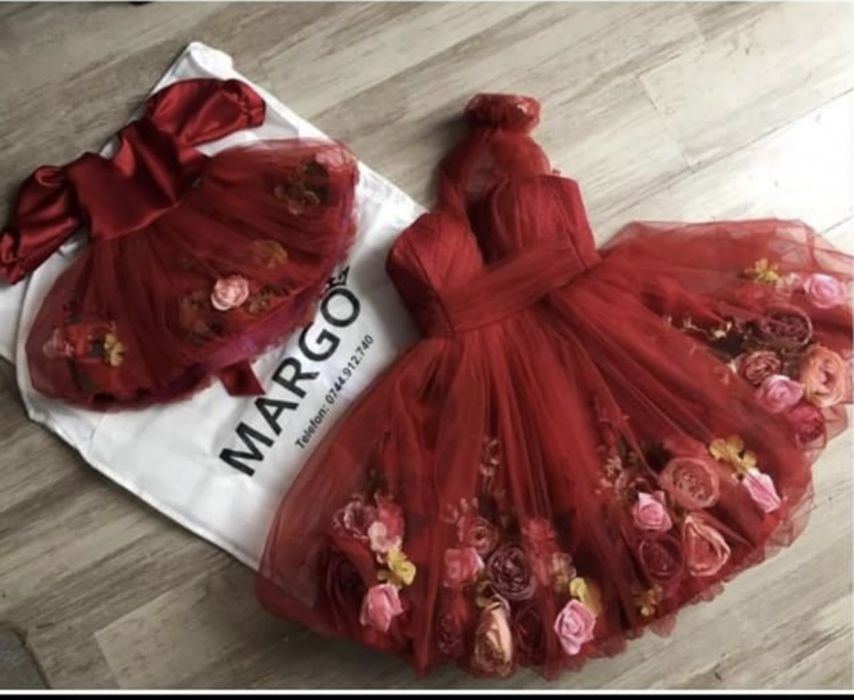 Set rochite mamă fică Craciun