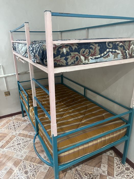 Кровать детская 2спалка с матрасом