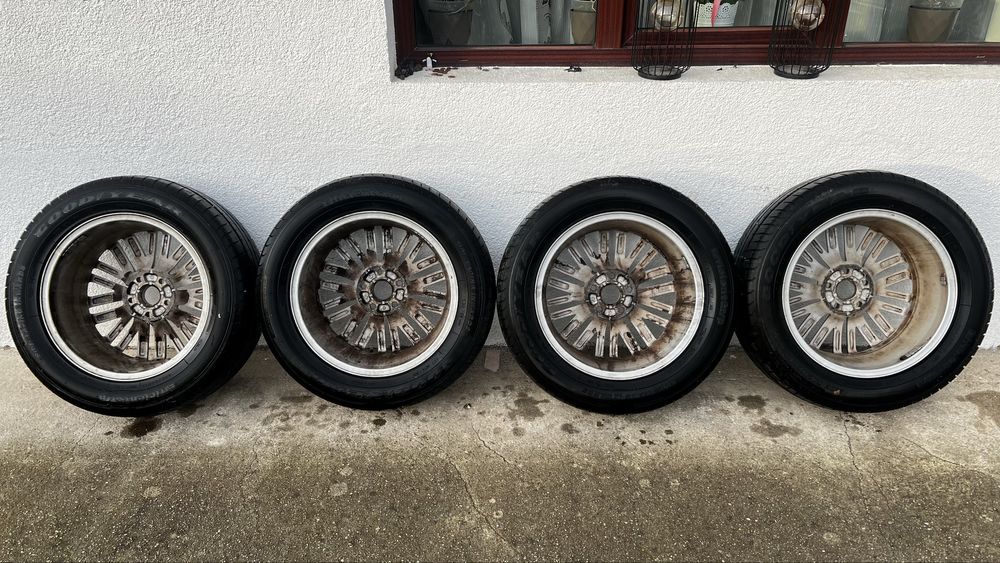 Jante aliaj 5x112 R17 VW cu anvelope vara 235/55 R17