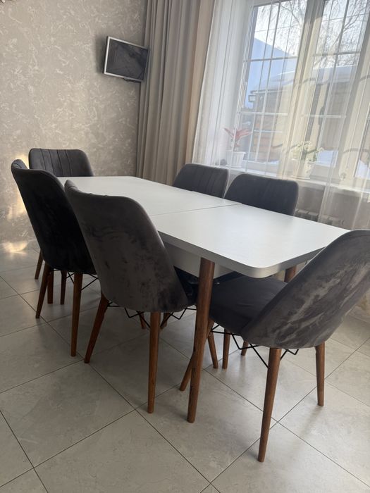 Продам стол со стульями (6 стульев)