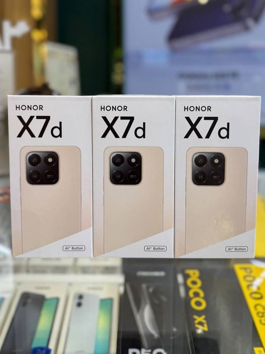 Honor X7D 4G 128gb, 256gb New 2026 Super Skidka+Garantiya+Dastavka