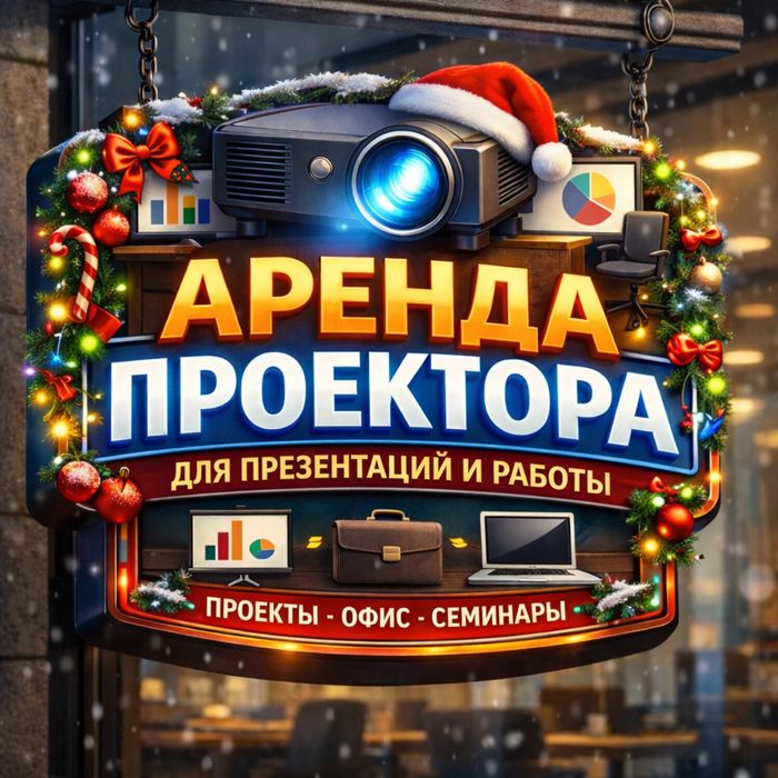 Сдается экран и проектор в аренду, для проведение презентаций и работы