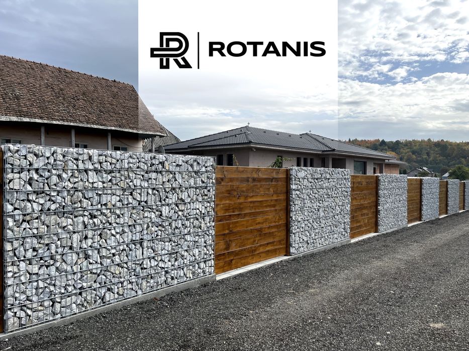 Gard piatra concasată si plase 2D / Gard Gabion