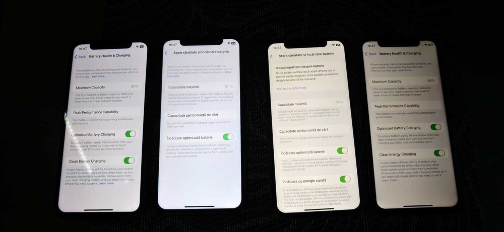 4x iPhone X / XS 64GB / 256GB – unele fără Face ID