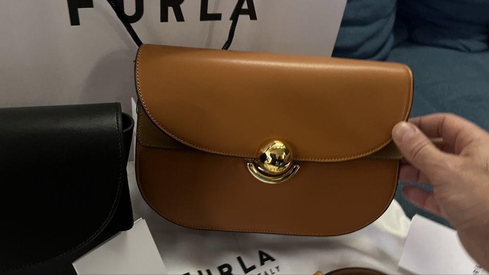 FURLA SFERA CROSSBODY S. Нови,с етикети,сер.номер,торбичка,Модел 2025г