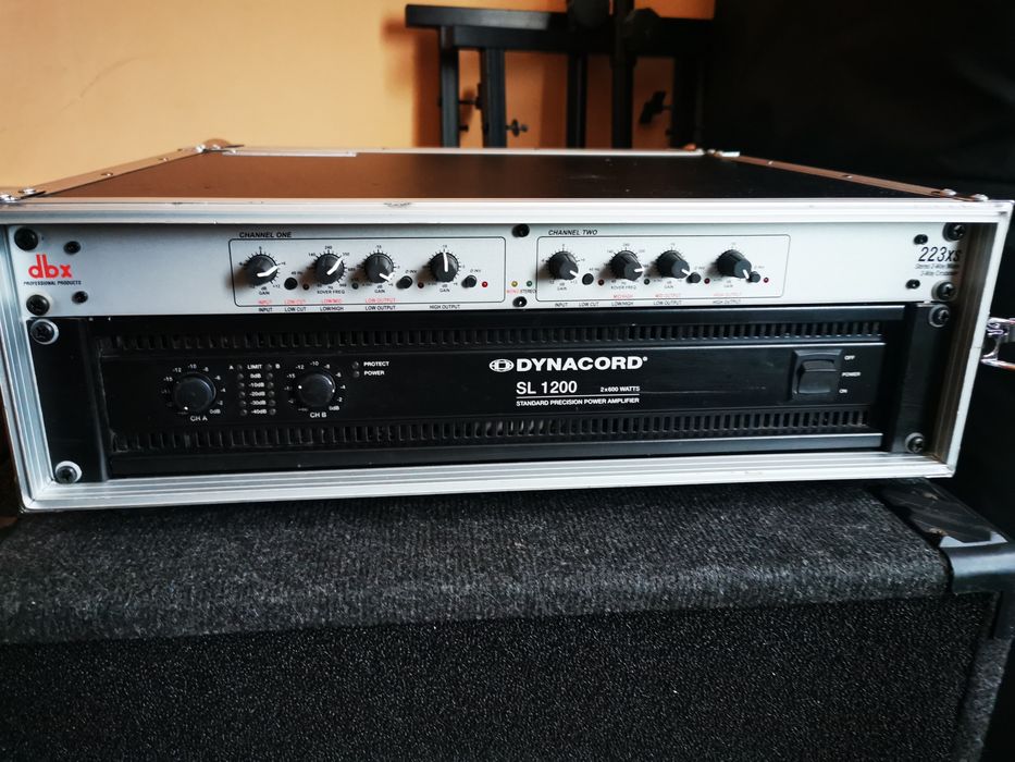 2 Basi pasivi cu amplificare Dynacord și crossover