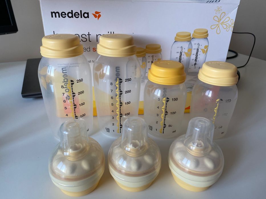 Medela бутилки и биберони комплект