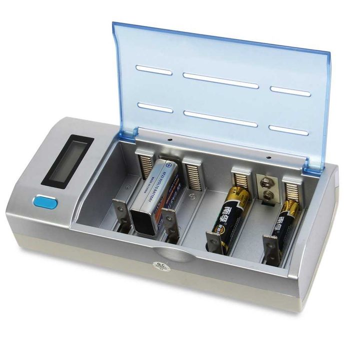 Цифрово интелигентно LCD зарядно устройство за батерии,