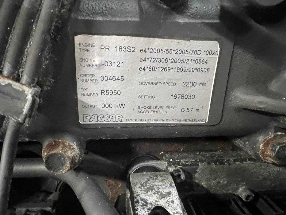 Motor complet PR 183 S2 pentru camion DAF - Piese de motor DAF
