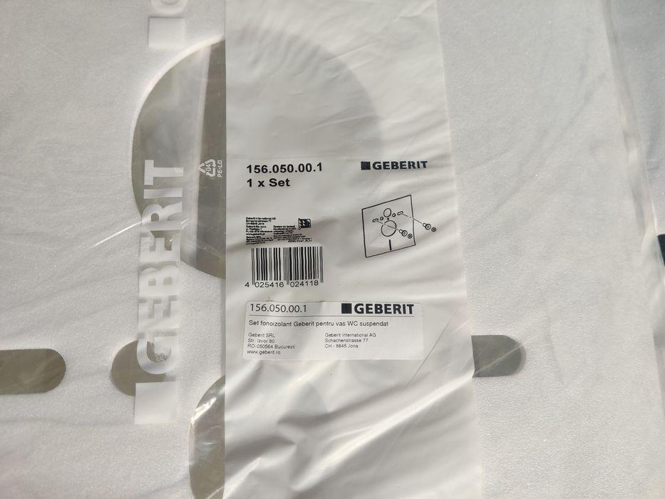 Set fonoizolant pentru vas WC suspendat sau bideu Geberit 156.050.00.1