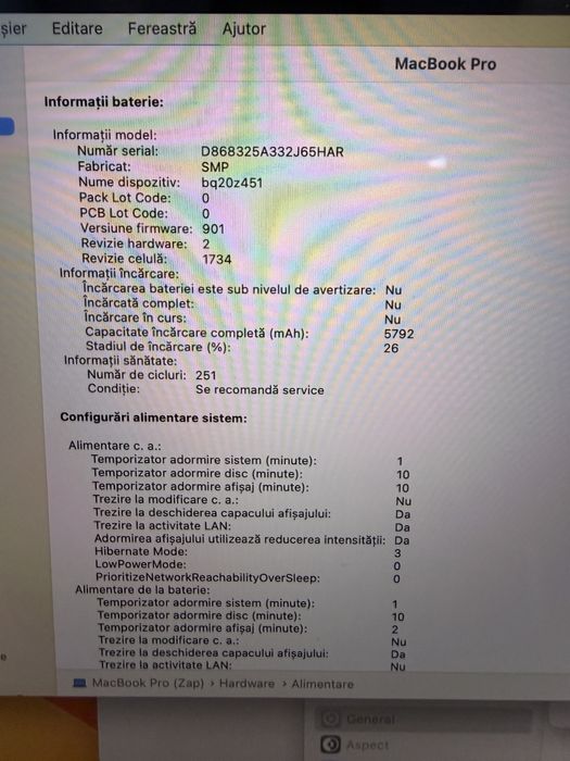 Macbook Pro 15” Touchbar 2018