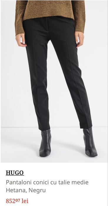 Pantaloni eleganti dama, Hugo, negri