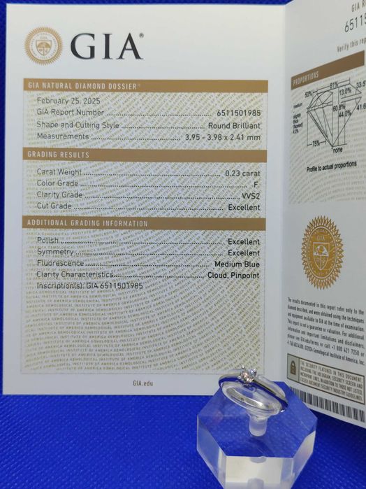 Годежен пръстен с диаманти