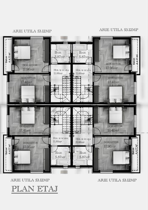 Casa / Vila P+1+M Dobroesti,Ilfov | 158mp utili/locuință | DEZVOLTATOR