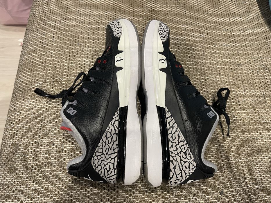 Nike Air Zoom Vapor aj3xrf Roger Federer Jordan 3 Black Cement Court