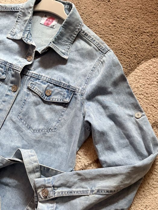 Rochița -sarafan casual denim fete 15-16 ani