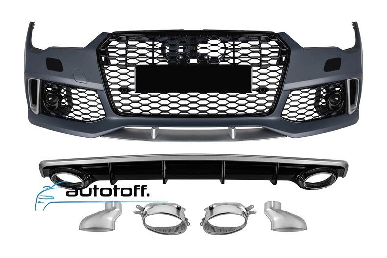Pachet exterior compatibil cu Audi A7 4G Facelift Standard (15-17) RS7 Design