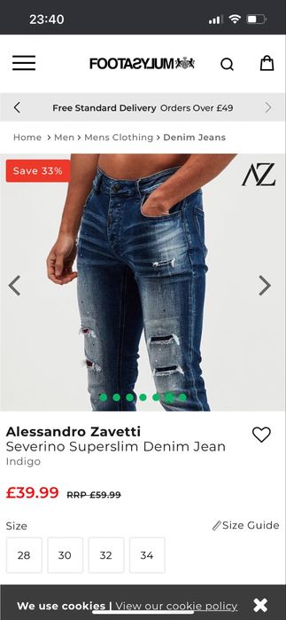 Дънки Alessandro Zavetti