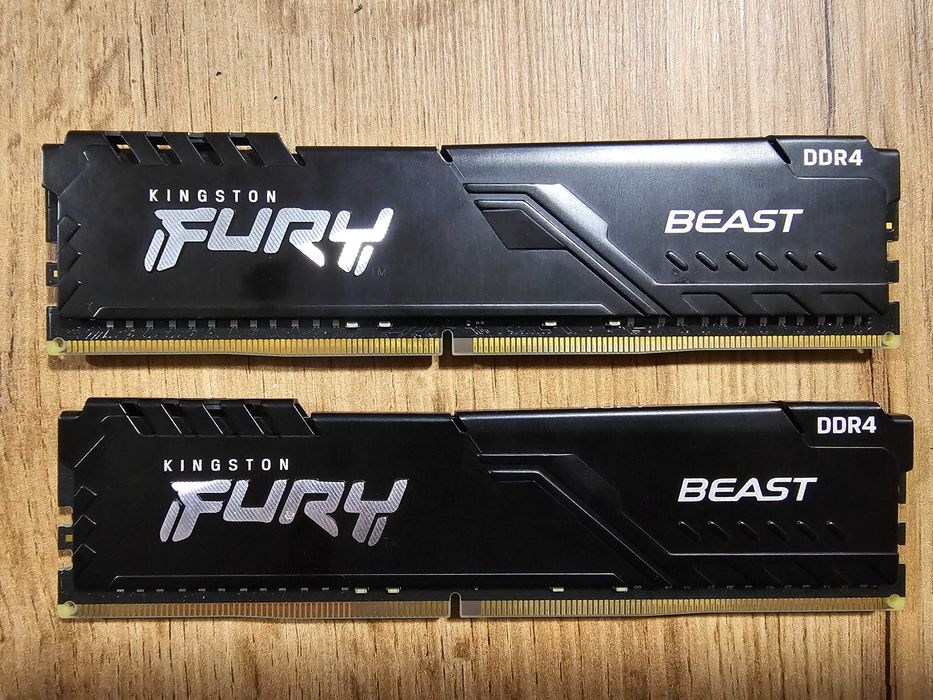 2X16GB 32GB DDR4 2666Mhz Kingston Fury Beast Black RAM памет | CL16