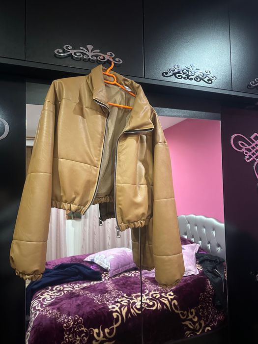 Късо кожено яке от еко кожа