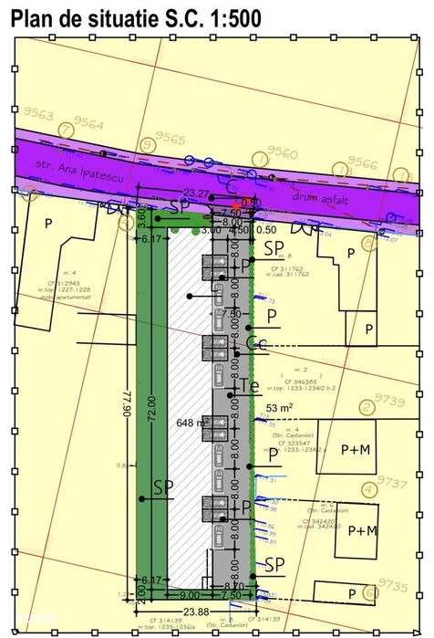Proiect 9 case insiruite, PUZ+autorizatie construire, Aradul Nou