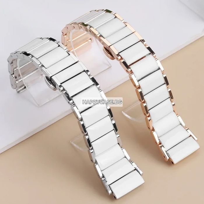 18 mm CERAMIC STEEL Керамична каишка верижка за Huawei Watch GT6 41 / GT5 Pro 42 / GT5 41 / GT4 41 / Watch 5 42 mm
