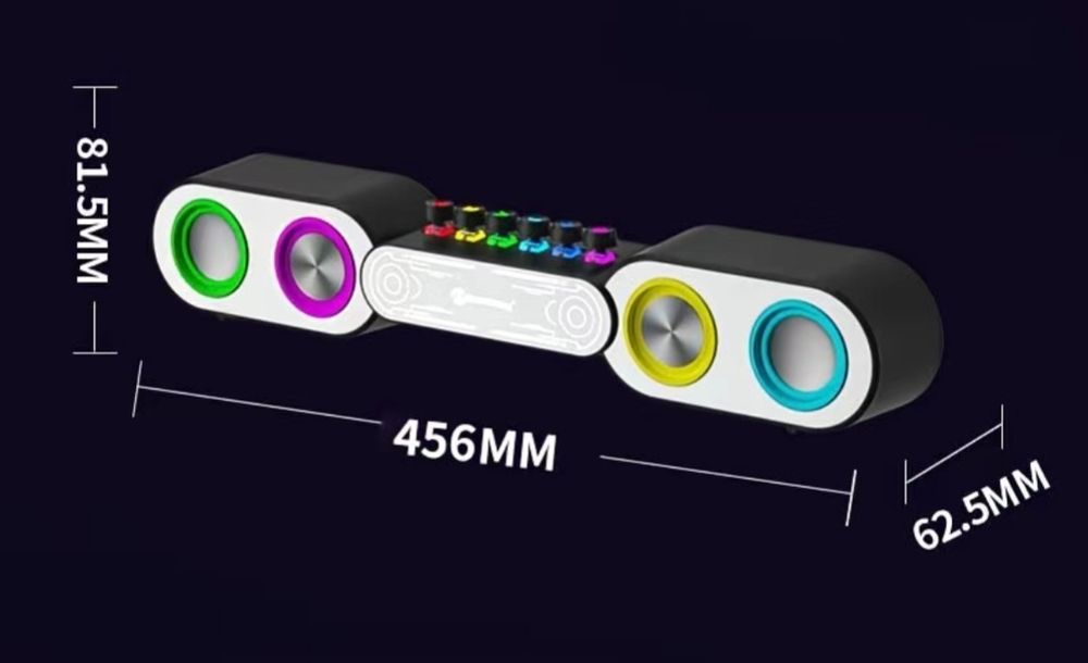 Блютуз колонка, RGB компьютерные колонки