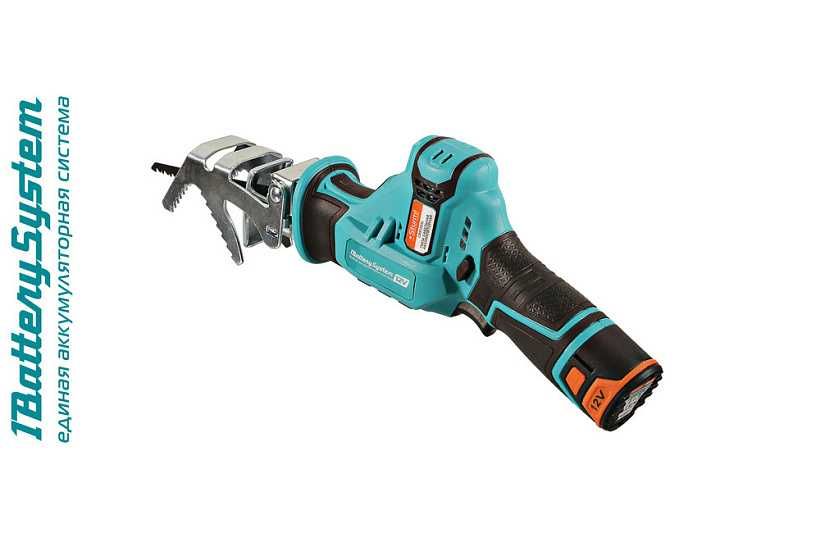 Аккумуляторная сабельная пила, Механизм быстрой замены, АКБ, Зарядка.