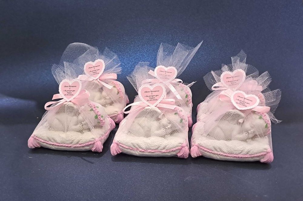 Подаръчета за гости, погача,кръщене, рожден ден или др. бебе с крила