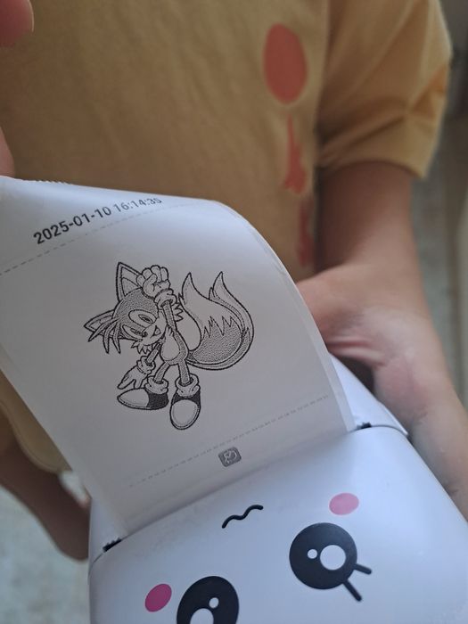 mini printer instant cu app roz/blue