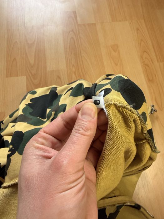 Bape hoodie yellow camouflage hoodie