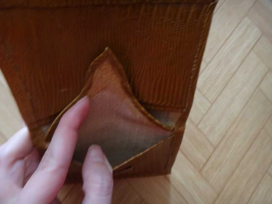 Антика - нов кожен портфейл/портмоне, соц, ретро, винтидж, старинен