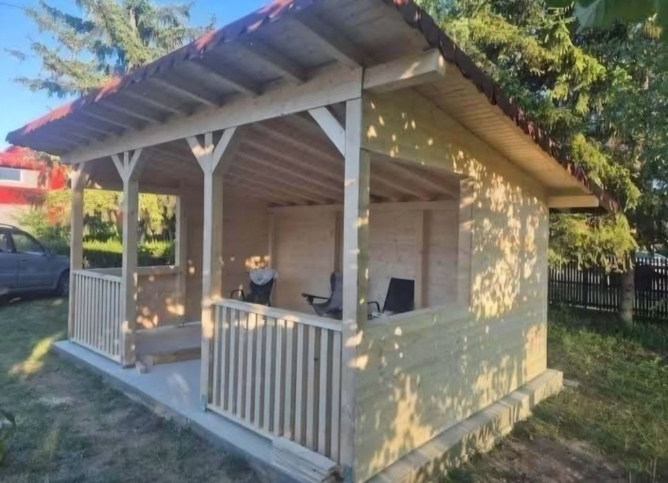 Vând și facem foișoare terase și magazie de depozitare și alte modele la cererea clientului ne deplasăm la destinația dumneavoastră oriunde în tara 07