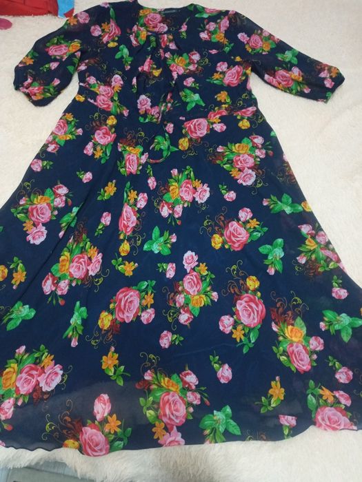 Шифоновое платье 54 размера