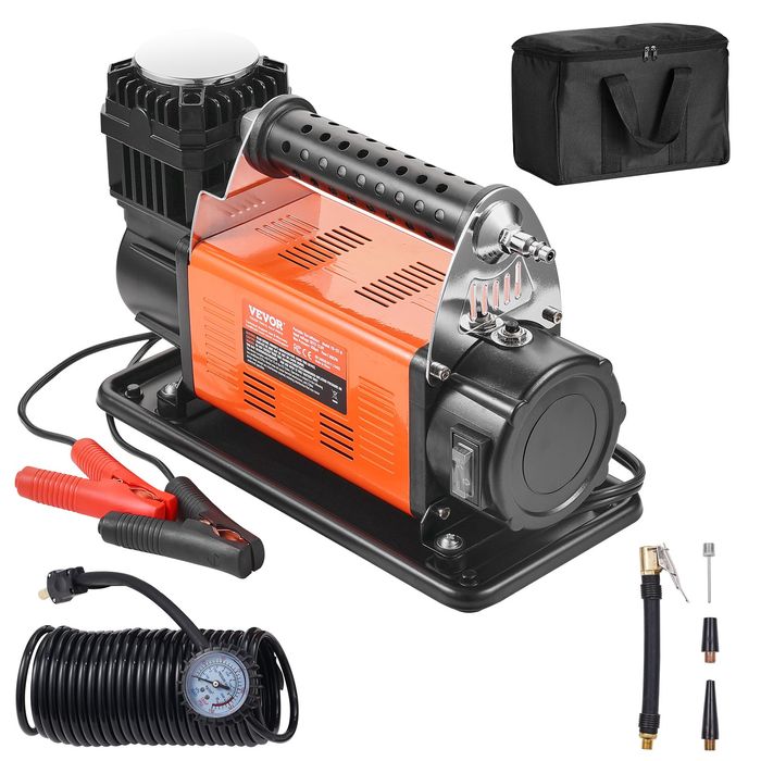 Compresor Auto Portabil 12V,200L/Min,10Bar,Adaptoare Incluse