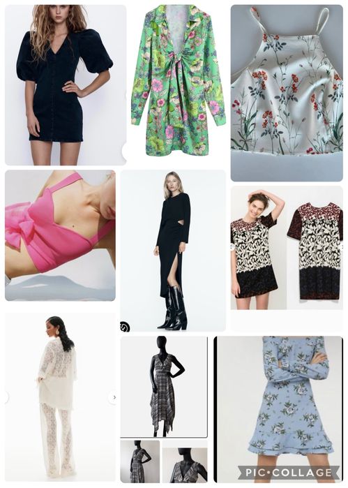 Лот дамски рокли летни Zara, H&M, Pepe Jeans  , рокли елеганнтни , топ