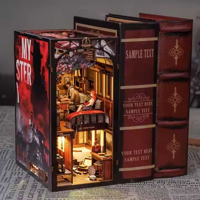 3D Пъзел, BOOK NOOK, Декорация на Библиотека, Разделител за Книги