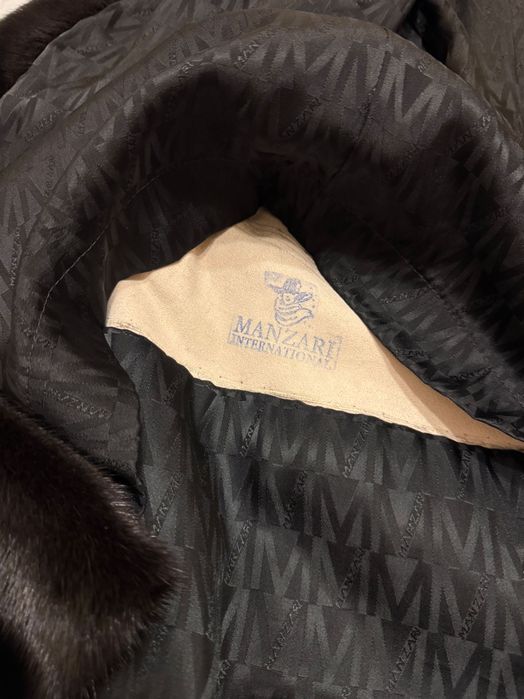 #11 Шикозно палто от норка с качулка Manzari.Гърция.Палто от визон.