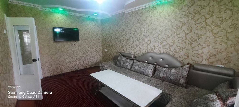 Сдается 2x комнатная квартира 
C обстановкой
В горде Алмалыке