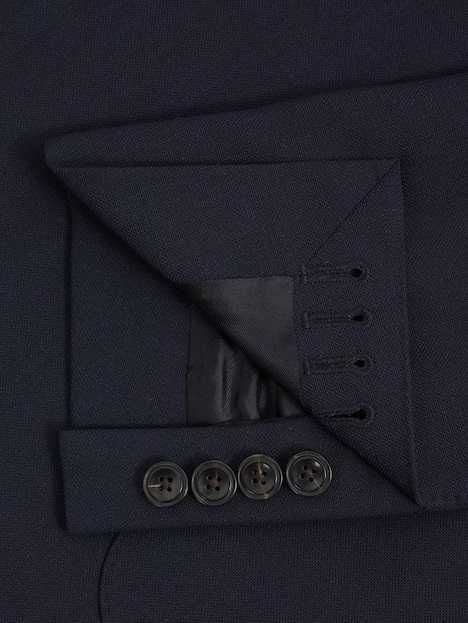 Sacou blazer 42 XL slim Massimo Dutti NOU lana Finest Italian albastru