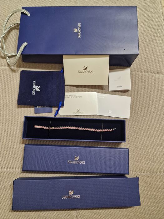 Bratara Swarovski Matrix Roz Femei