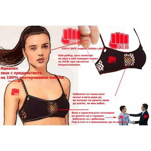 Предавател за микрослушалка с кабели тънки колкото косъм.