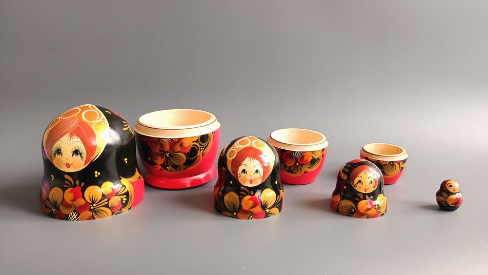 Сувенир матрешка деревянная 4 в 1